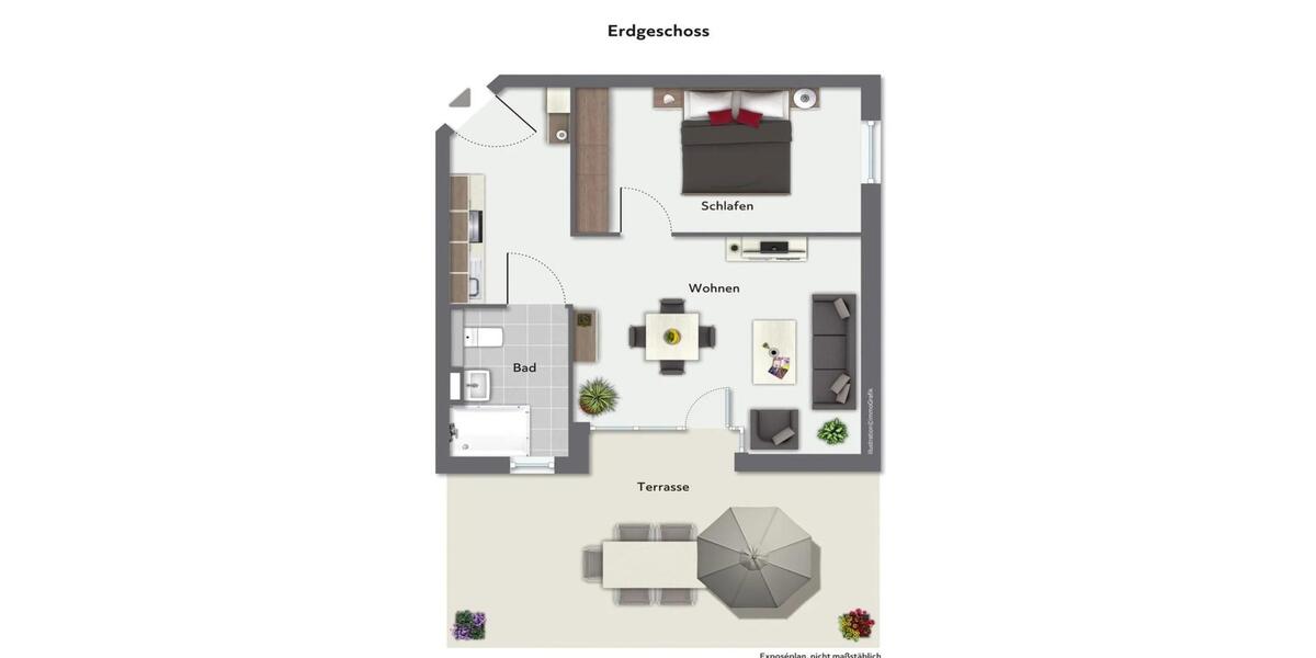 Erdgeschoßwohnung Lübeck Alt-Travemünde / Rönnau - 2 Zimmer, 56 m&sup2;, 395.000&euro; | Angebot:26110097