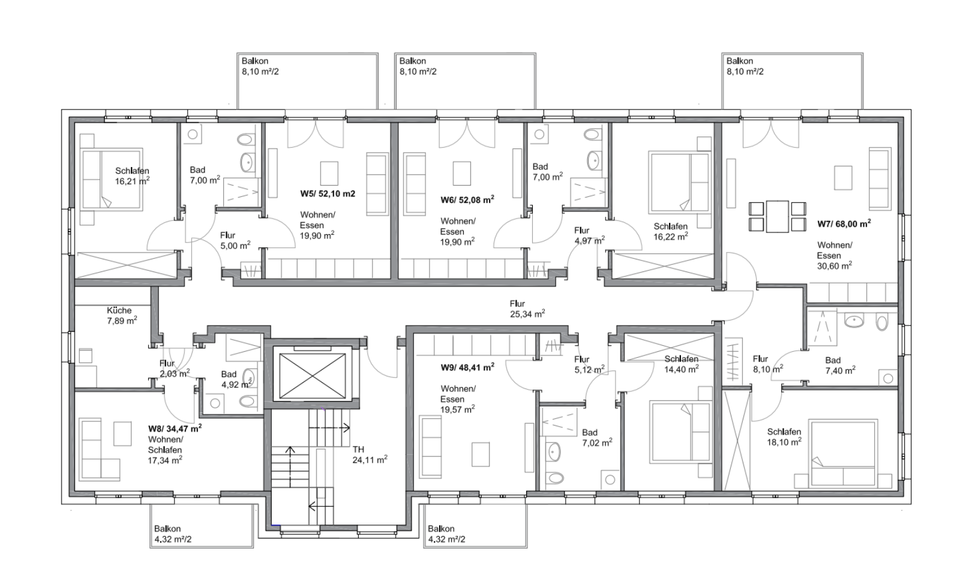 Erdgeschoßwohnung Bad Oldesloe - 2 Zimmer, 52 m&sup2;, 837&euro; | Angebot:24462469